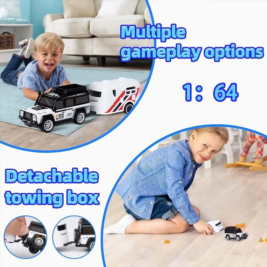 Mini Carro Off-Road Controle Remoto 1:64 – Liga Metálica, 2.4G, 5 Canais, Drift Elétrico com 1h de Autonomia