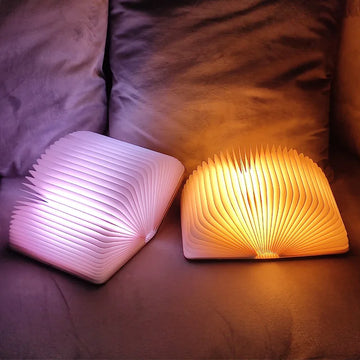 Livro Mágico de Madeira LED